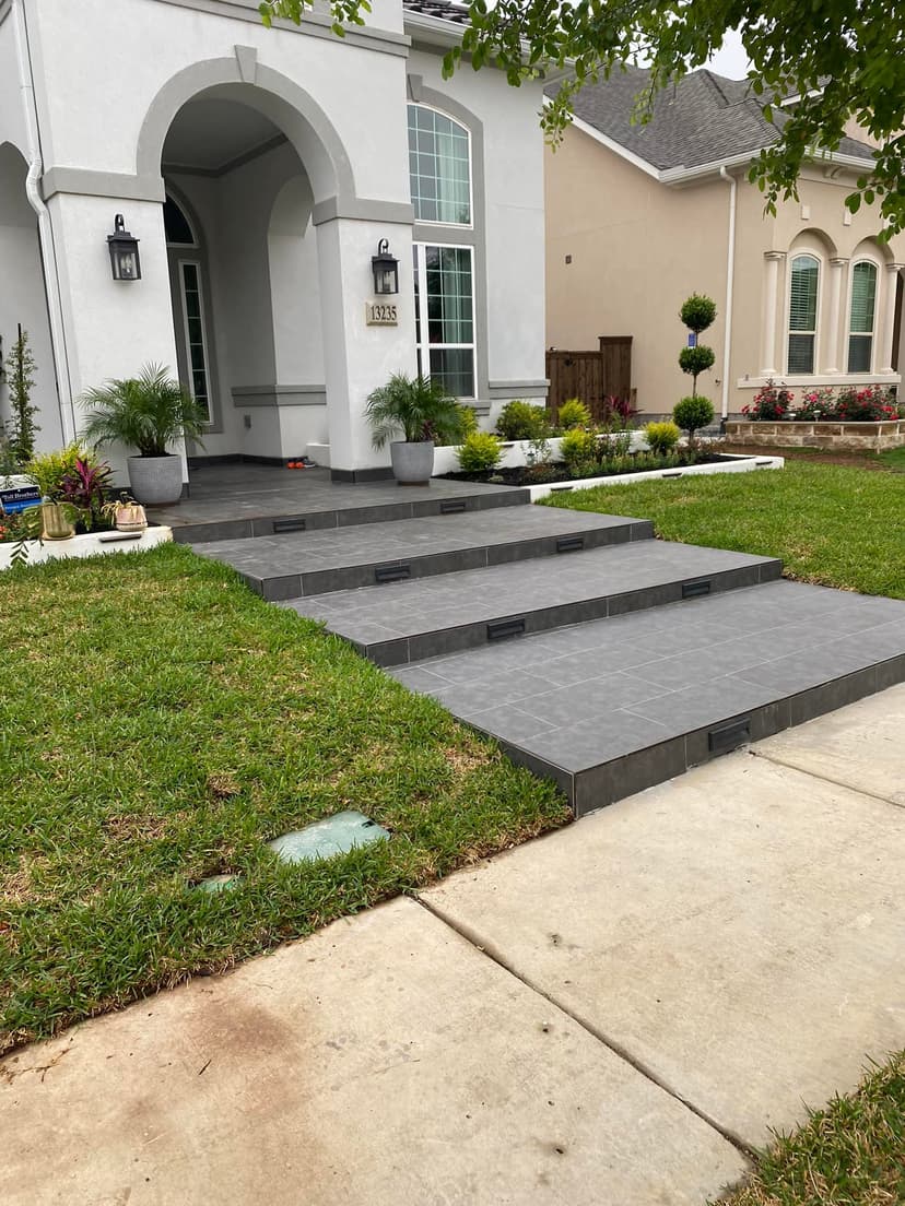 Landscaping and Construction of Paths